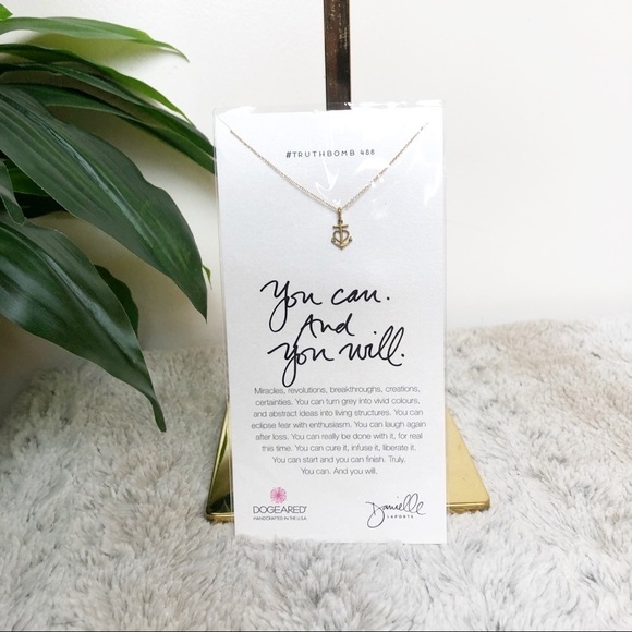 NWT Dogeared Danielle LaPorte Truthbombs - “You Can and You Will” Necklace - Picture 4 of 5